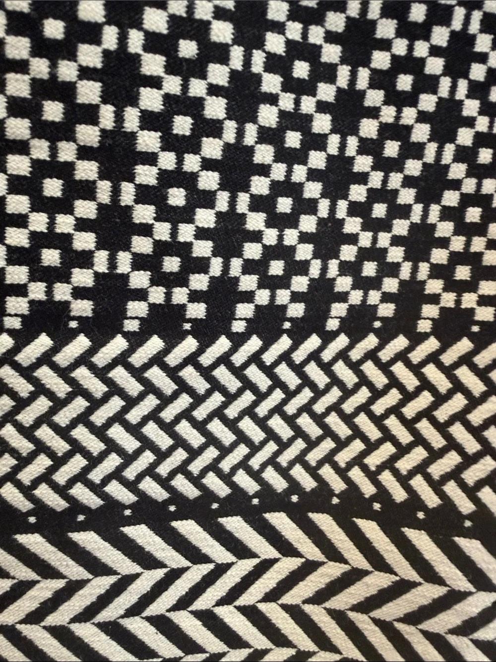 J. Crew black and White Geometric Pencil Skirt